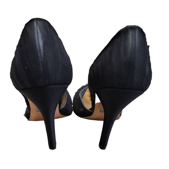 Badgley Mischka Black Tulle Heels - Picture 4 of 6